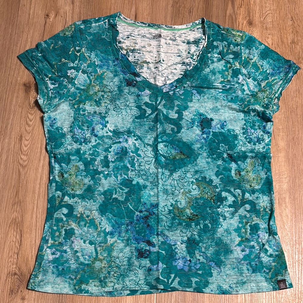 North Face Floral Teal Women's Top